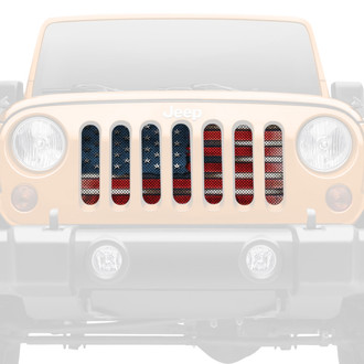 Dirty Acres® - 1-Pc Captain America Style Perforated Main Grille