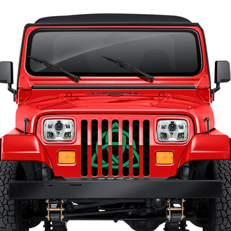 Dirty Acres® - 1-Pc Celtic Knot Style Green Perforated Main Grille