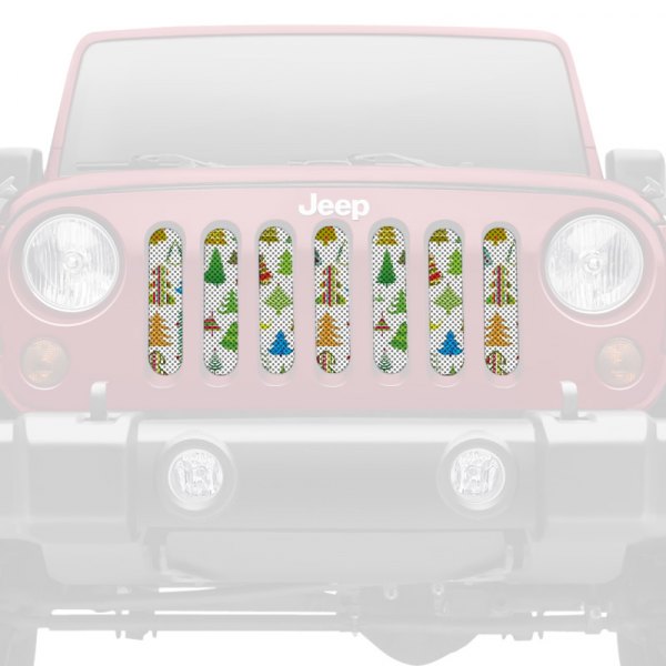 Dirty Acres® - 1-Pc Christmas Cheer Style Perforated Main Grille