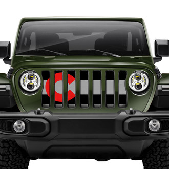 Dirty Acres® - 1-Pc Colorado Red Style Perforated Main Grille
