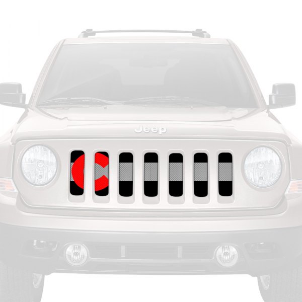 Dirty Acres® - 1-Pc Colorado Red Style Perforated Main Grille