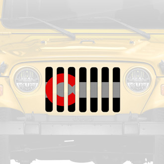 Dirty Acres® - 1-Pc Colorado Red Style Perforated Main Grille