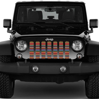 Dirty Acres® - 1-Pc Cheetah Serape Style Perforated Main Grille