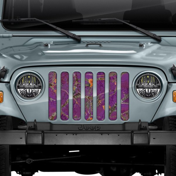 Dirty Acres® - Jeep Wrangler 2002 1-Pc Camouflage Style Perforated Main  Grille