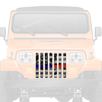 Dirty Acres® - 1-Pc Dirty Grace Tactical American Flag Style Perforated Main Grille