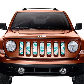 Dirty Acres® - 1-Pc Diamonds Style Teal Perforated Main Grille