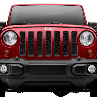 Dirty Acres® - 1-Pc Leopard Print Style Gray/Black Perforated Main Grille
