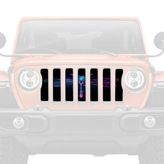 Dirty Acres® - 1-Pc Dragonfly Style Colorful Perforated Main Grille