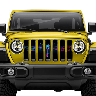 Dirty Acres® - 1-Pc Dragonfly Style Colorful Perforated Main Grille