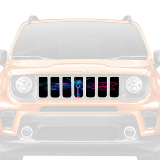 Dirty Acres® - 1-Pc Dragonfly Style Colorful Perforated Main Grille