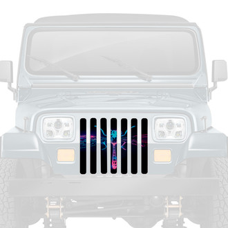 Dirty Acres® - 1-Pc Dragonfly Style Colorful Perforated Main Grille