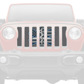 Dirty Acres® - 1-Pc EMS Shield Style Perforated Main Grille