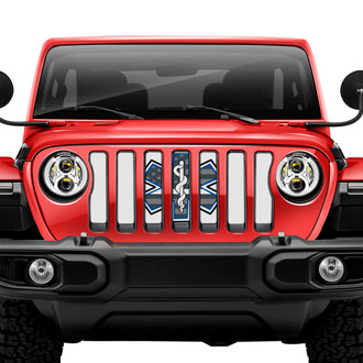 Dirty Acres® - 1-Pc EMS Shield Style Perforated Main Grille