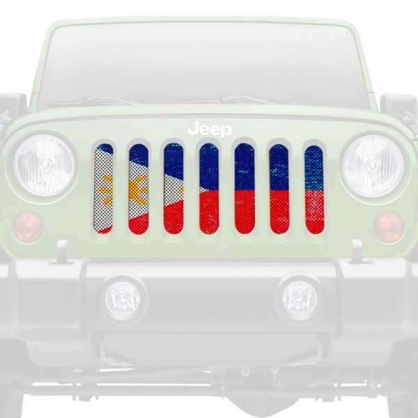 Dirty Acres® - 1-Pc Filipino Flag Style Perforated Main Grille