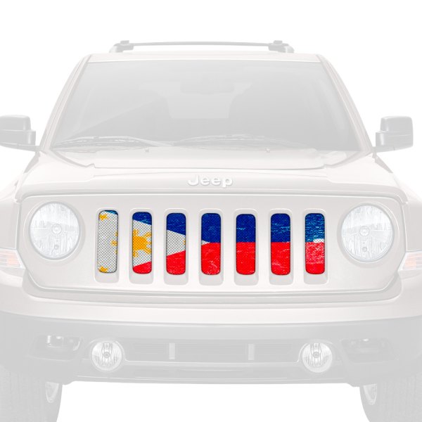 Dirty Acres® - 1-Pc Filipino Flag Style Perforated Main Grille
