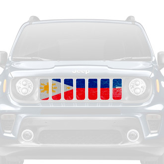 Dirty Acres® - 1-Pc Filipino Flag Style Perforated Main Grille