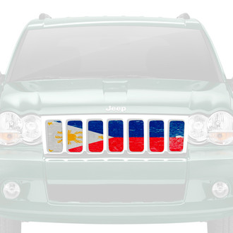 Dirty Acres® - 1-Pc Filipino Flag Style Perforated Main Grille