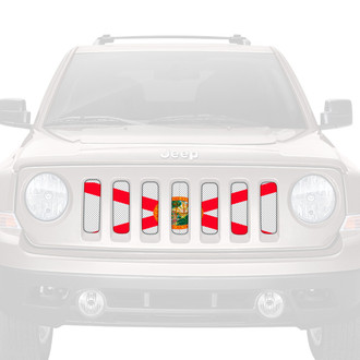 Dirty Acres® - 1-Pc Florida State Flag Style Perforated Main Grille
