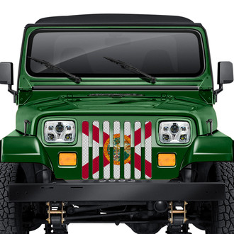 Dirty Acres® - 1-Pc Florida State Flag Style Perforated Main Grille