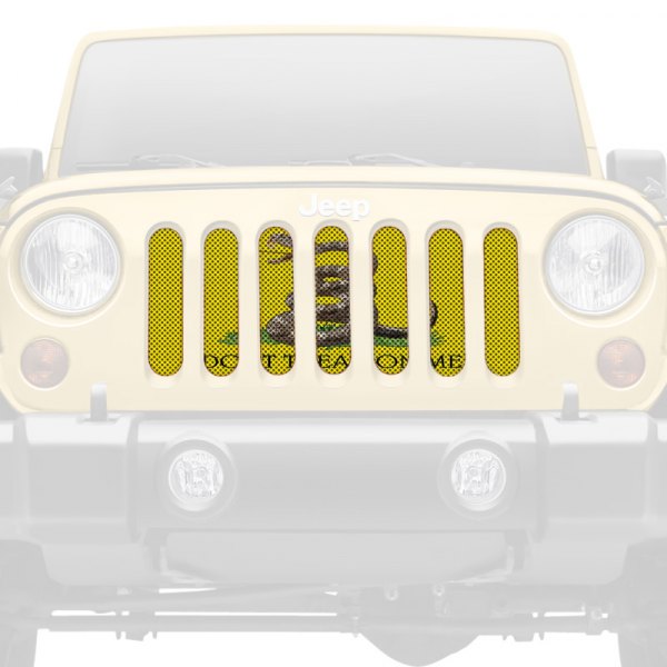 Dirty Acres® - 1-Pc Gadsden Flag Style Perforated Main Grille