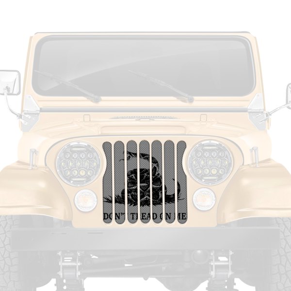 Dirty Acres® - 1-Pc Tactical Gadsden Flag Style Perforated Main Grille
