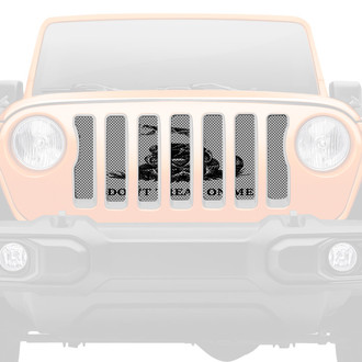 Dirty Acres® - 1-Pc Tactical Gadsden Flag Style Perforated Main Grille