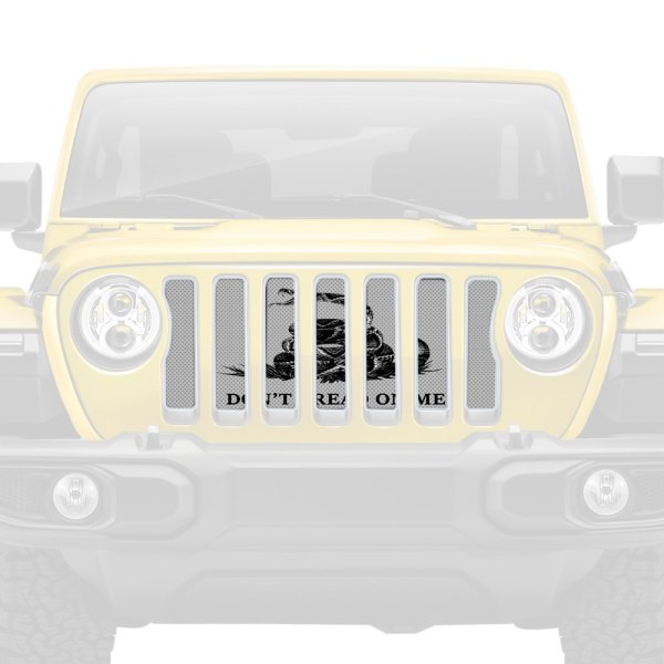 Dirty Acres® - 1-Pc Tactical Gadsden Flag Style Perforated Main Grille