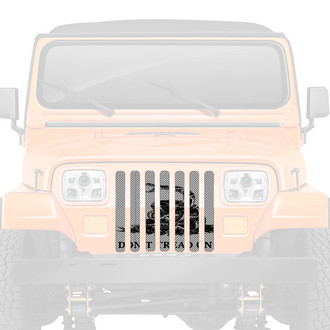 Dirty Acres® - 1-Pc Tactical Gadsden Flag Style Perforated Main Grille
