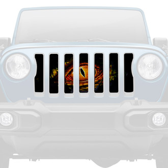 Dirty Acres® - 1-Pc Dragon Eye Style Green Perforated Main Grille