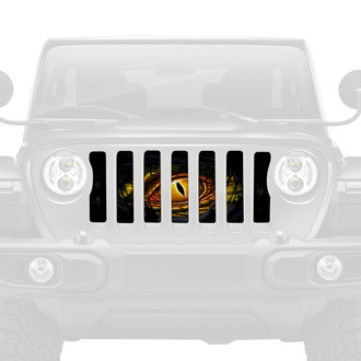Dirty Acres® - 1-Pc Dragon Eye Style Green Perforated Main Grille