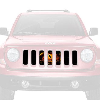 Dirty Acres® - 1-Pc Dragon Eye Style Green Perforated Main Grille