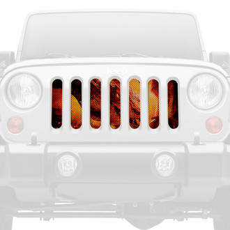 Dirty Acres® - 1-Pc Dragon Face Style Gold Perforated Main Grille
