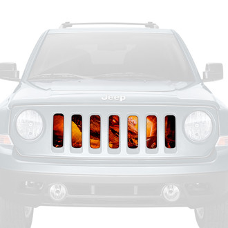 Dirty Acres® - 1-Pc Dragon Face Style Gold Perforated Main Grille