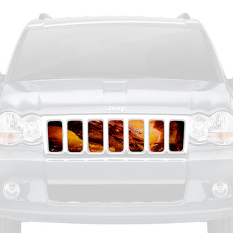 Dirty Acres® - 1-Pc Dragon Face Style Gold Perforated Main Grille