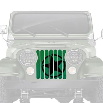 Dirty Acres® - 1-Pc Oscar Mike Style Green Ombre Perforated Main Grille