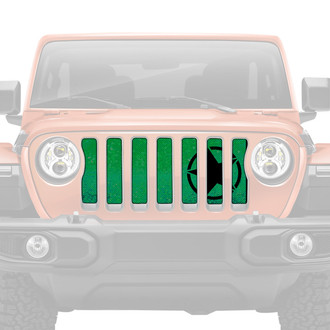 Dirty Acres® - 1-Pc Oscar Mike Style Green Ombre Perforated Main Grille