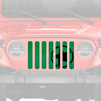 Dirty Acres® - 1-Pc Oscar Mike Style Green Ombre Perforated Main Grille