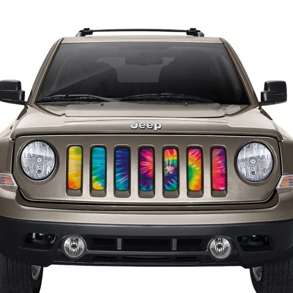 Dirty Acres® - 1-Pc Hippie Life Tie Dye Style Perforated Main Grille