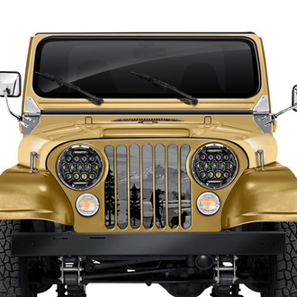 Dirty Acres® - 1-Pc Hiker Gray Mountain Style Perforated Main Grille