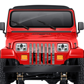Dirty Acres® - 1-Pc Hiker Gray Mountain Style Perforated Main Grille