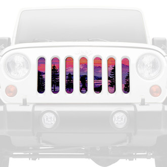Dirty Acres® - 1-Pc Hiker Purple Mountain Style Perforated Main Grille