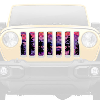 Dirty Acres® - 1-Pc Hiker Purple Mountain Style Perforated Main Grille