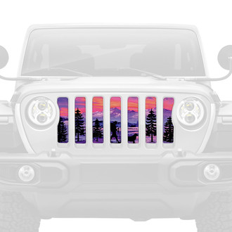 Dirty Acres® - 1-Pc Hiker Purple Mountain Style Perforated Main Grille