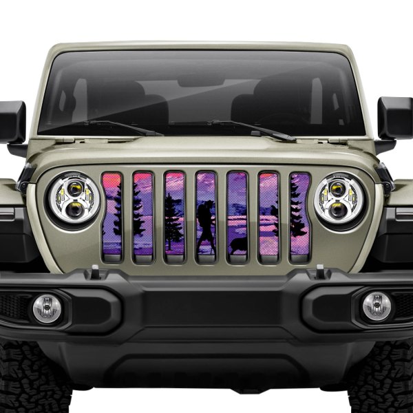 Dirty Acres® - 1-Pc Hiker Purple Mountain Style Perforated Main Grille