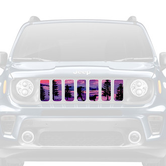 Dirty Acres® - 1-Pc Hiker Purple Mountain Style Perforated Main Grille