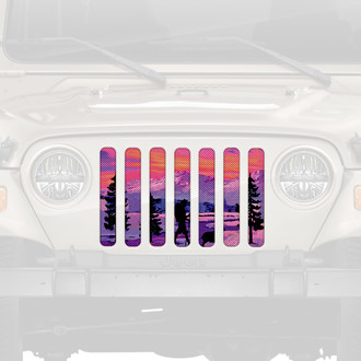 Dirty Acres® - 1-Pc Hiker Purple Mountain Style Perforated Main Grille