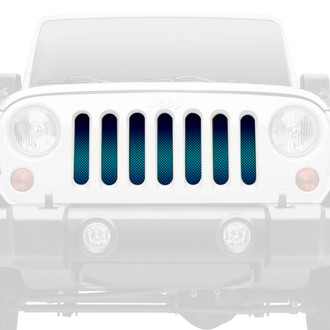 Dirty Acres® - 1-Pc Ombre Style Blue/White Perforated Main Grille