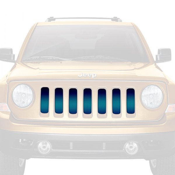 Dirty Acres® - 1-Pc Ombre Style Blue/White Perforated Main Grille