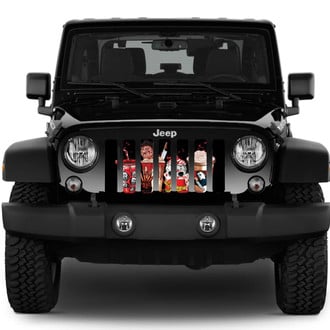 Dirty Acres® - 1-Pc Halloween Horror Story Style Perforated Main Grille