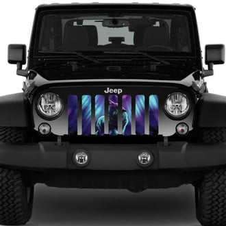 Dirty Acres® - 1-Pc Howling Wolf Style Perforated Main Grille
